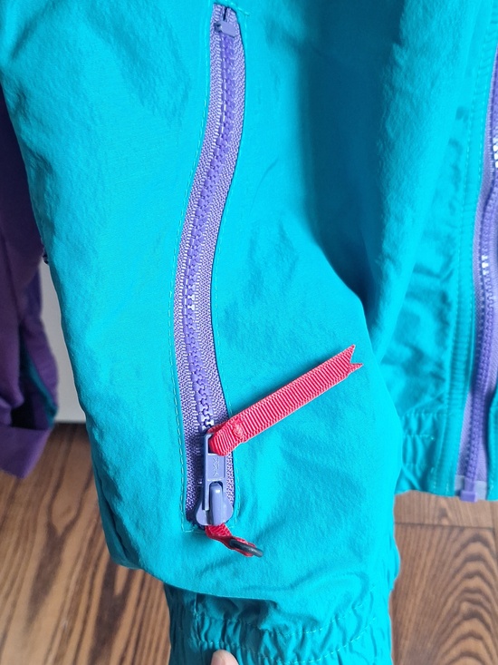 Sierra Designs Teal & Purple Windbreaker Jacket - Picture 3 of 11